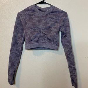 Gymshark Camo Seamless crop top